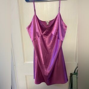 Ambrielle Pinkish Purple Satin Sleepwear